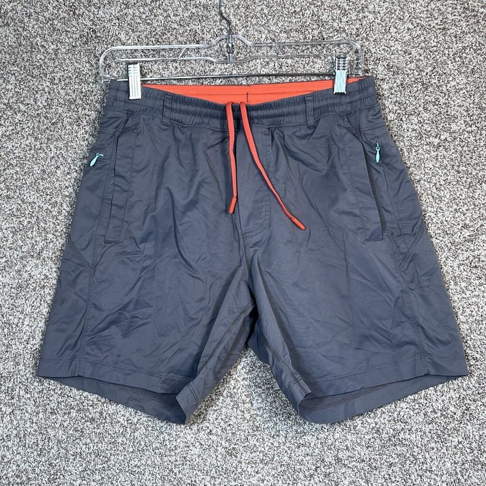 Birddogs Boom Shorts Mens Medium Gray Liner Stretch 7" Lined Classic Elastic